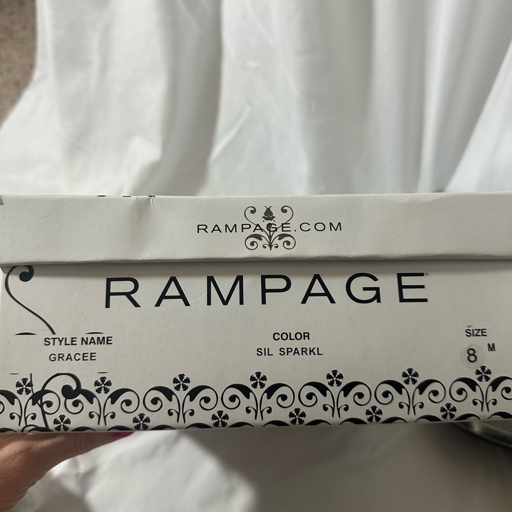 Rampage Dressy Gracee High Heel Peep Toe Size 81/2M with box - Picture 2 of 10
